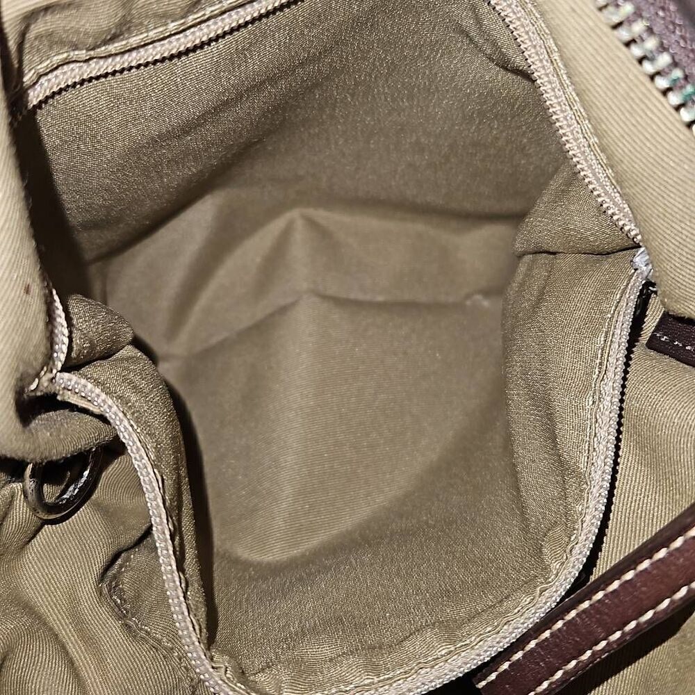 Coach brown and tan purse crossbody bag with adjustable strap - Picture 8 of 9